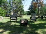 Firepit with 6 adirondacks - bring your own fire wood